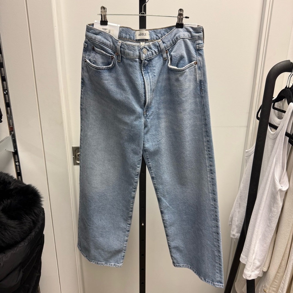 Agolde Harper Light Blue Crop Formula Jeans